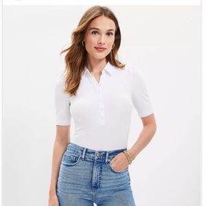 NWT Loft Polo Top Size L